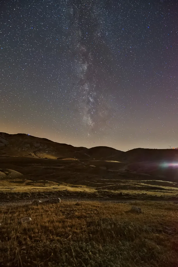 The same Milky Way with AI noise reduction